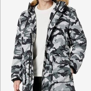 Tommy Hilfiger Snorkel  Camo Hooded Parka S NWOT